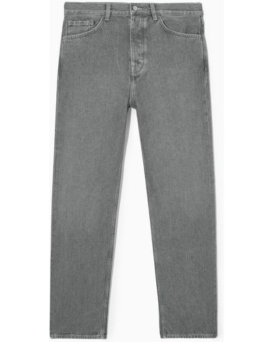 COS Signature Jeans - Gerades Bein - Grau