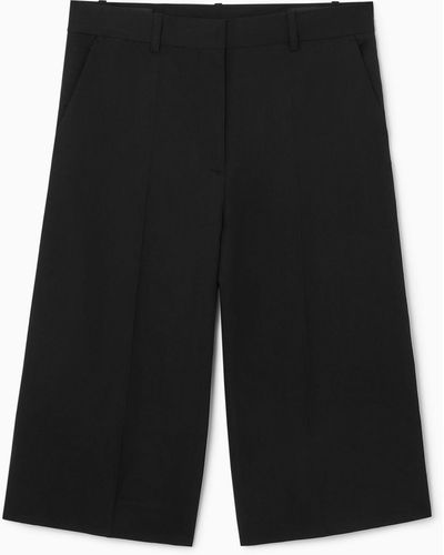 COS Tailored Knee-length Shorts - Black