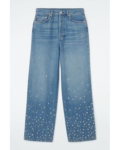 COS Embellished Jeans - Relaxed - Blue