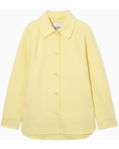 COS Double-faced Wool Jacket - Yellow