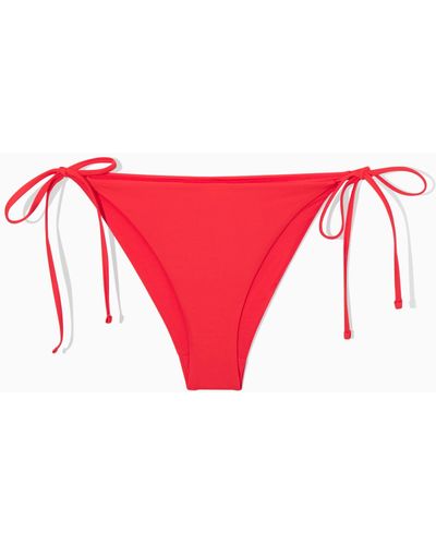 COS Tie-side Bikini Briefs - Red