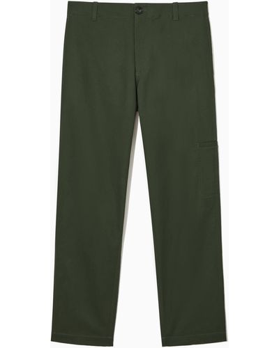 COS Straight-leg Utility Trousers - Green
