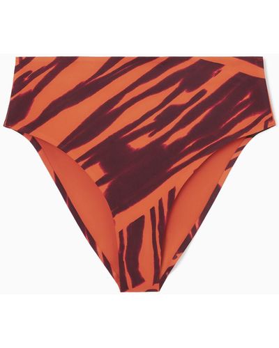 COS High-waisted Scuba Bikini Briefs - Red