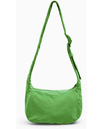 COS Crossbody Saddle Bag - Nylon - Green