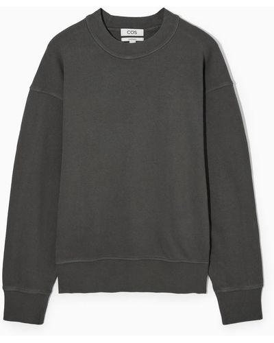 COS Sweatshirt Mit Lockerer Passform Und Stehkragen - Grau