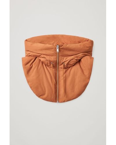COS Hooded Mock Collar - Orange