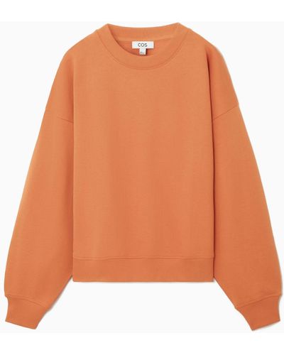 COS Oversized Jersey Sweatshirt - Orange