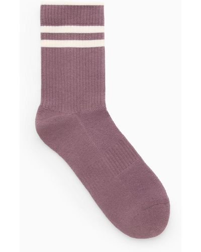 COS Striped Sports Socks - Pink