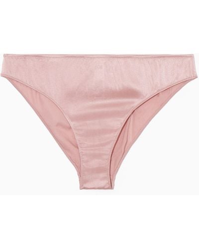 COS Silk-satin Briefs - Pink