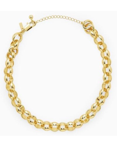 COS Chunky Chain Necklace - Metallic