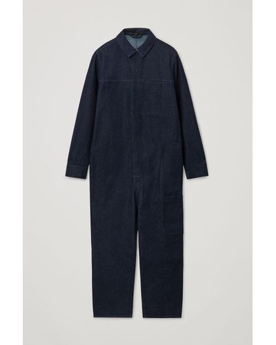 COS Relaxed-fit Boiler Suit - Blue