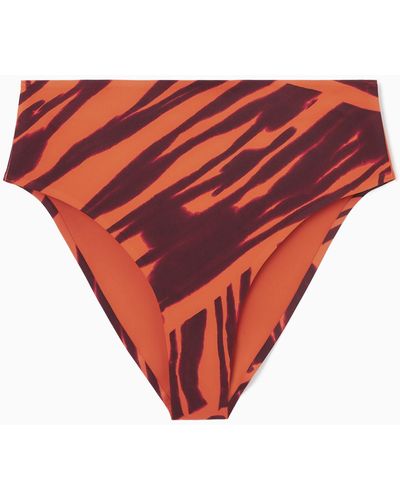COS High-waisted Scuba Bikini Briefs - Red