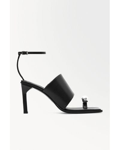 COS The Sphere Heeled Sandals - Black