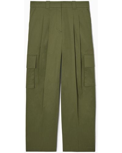 COS Wide-leg Cargo Pants - Green