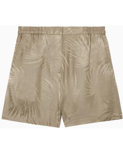 COS Silk-blend Jacquard Shorts - Natural