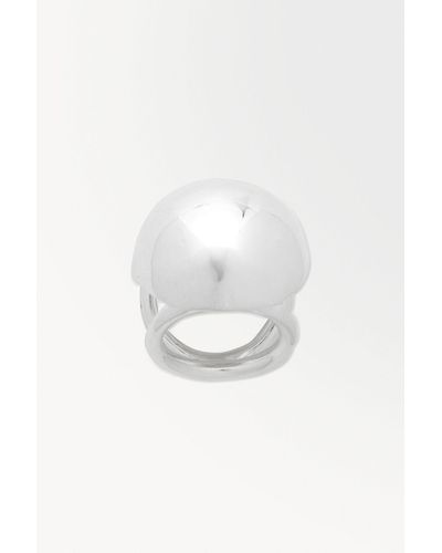COS The Sphere Scarf Ring - White