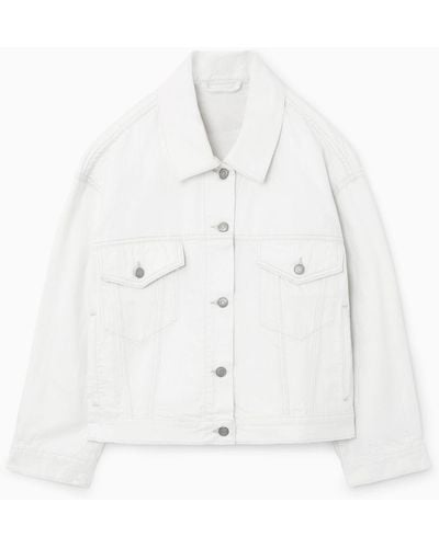 COS Oversized Denim Jacket - White