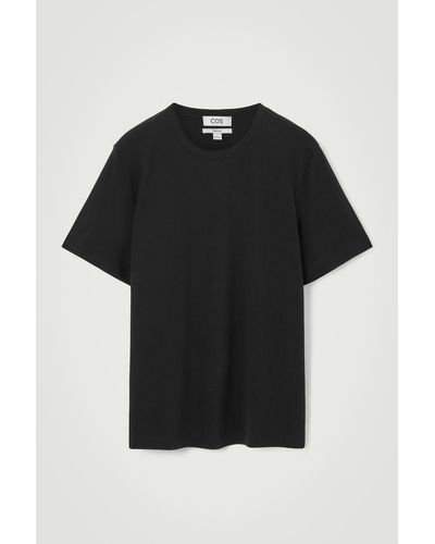 COS Brushed Lightweight T-shirt - Black