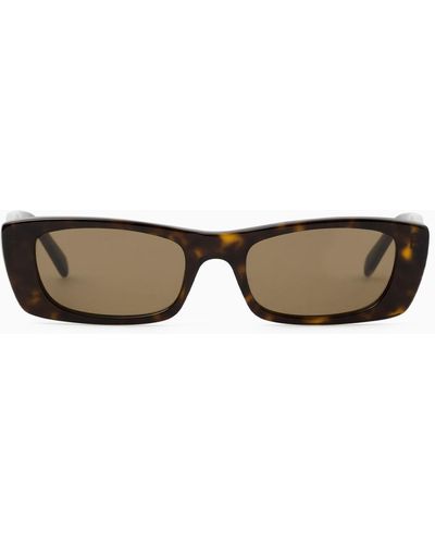 COS Narrow Cat-eye Sunglasses - Brown