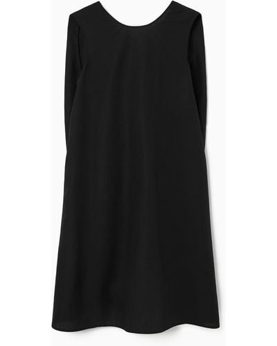 COS Twist-detail Mini Dress - Black