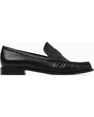 COS Leather Loafers - Black