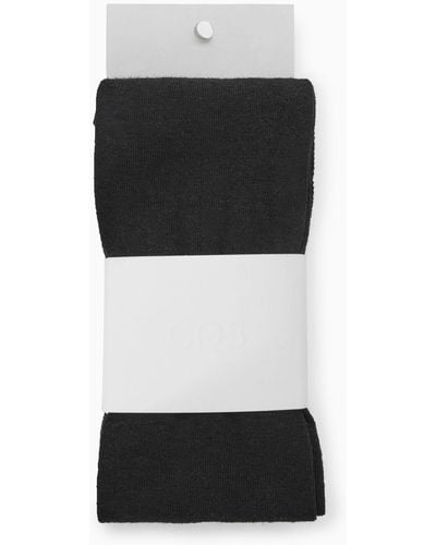 COS Opaque Wool-blend Tights - Black