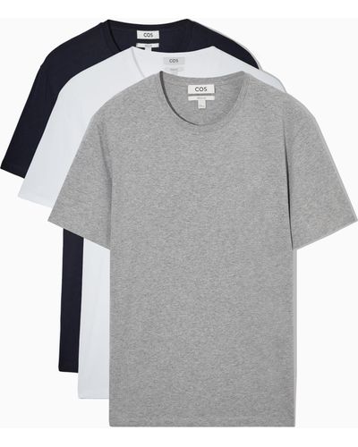 COS 3-pack The Extra Fine T-shirts - Multicolour