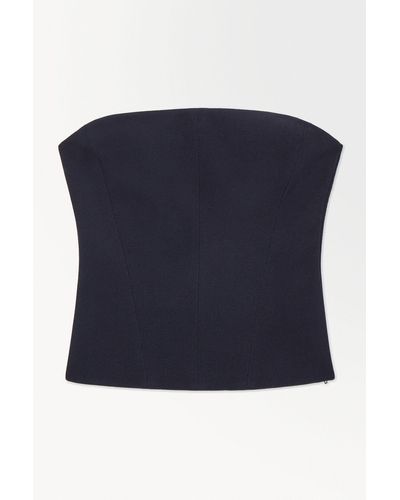 COS The Wool Bandeau - Blue