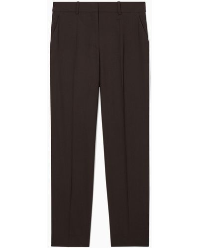 COS Low-rise Tailored Wool Pants - Black