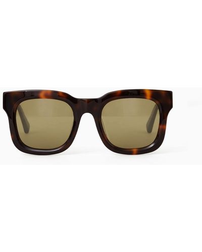 COS Gaze Sunglasses - D-frame - Natural