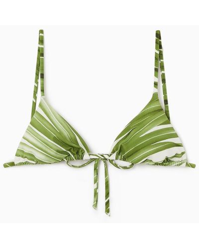 COS Triangel-bikinioberteil - Grün