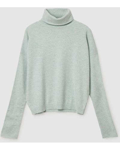 COS Turtleneck Cashmere Sweater - Green