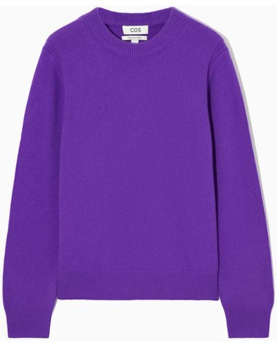 COS Pure Cashmere Jumper - Purple
