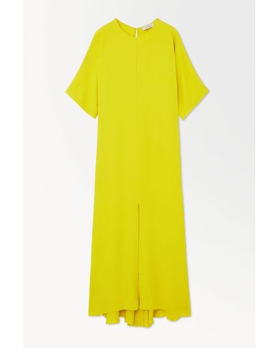 COS The Fluid T-shirt Dress - Yellow