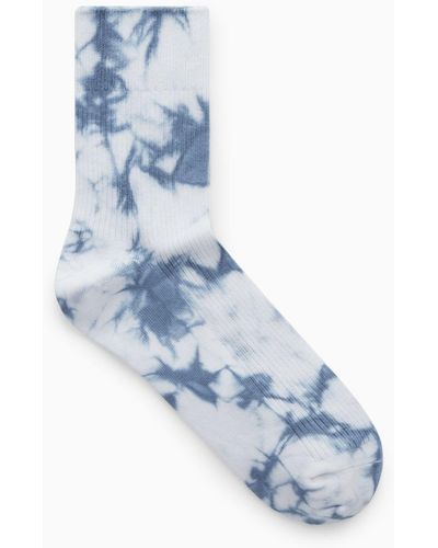 COS Ribbed Tie-dye Socks - Blue