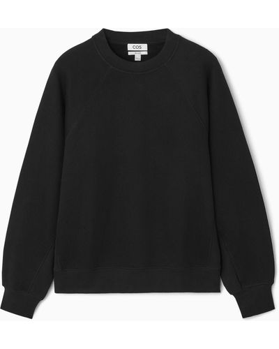 COS Panelled Sweatshirt - Black