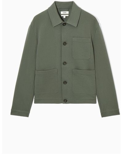 COS Cotton-twill Utility Jacket - Green