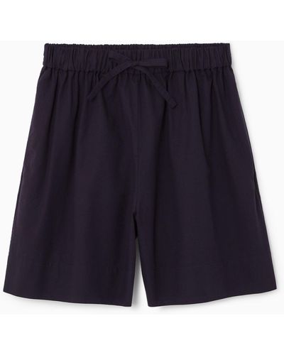 COS Drawstring Shorts - Blue