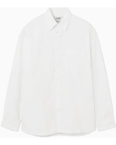 COS Oxfordhemd Mit Oversized-passform - Weiß