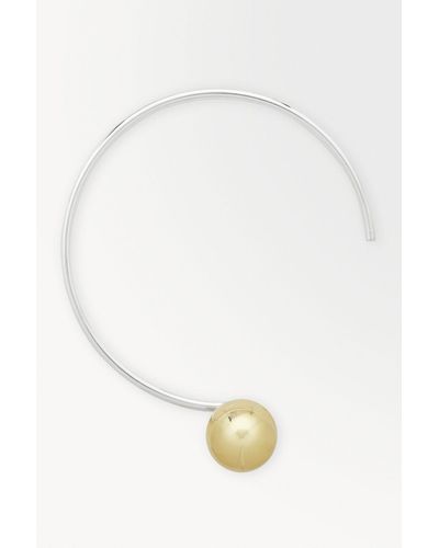COS The Sphere Necklace - White
