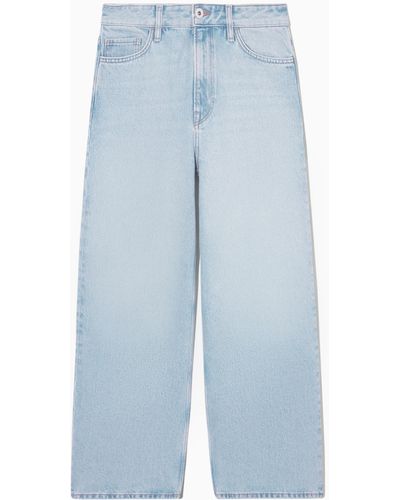 COS Wide-leg High-rise Ankle-length Jeans - Blue