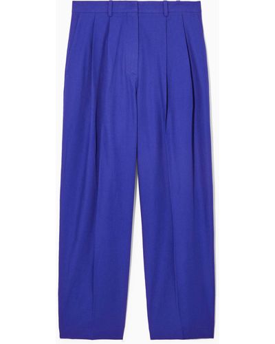 COS high rise wide trousers 深水光太 | theiet.lk