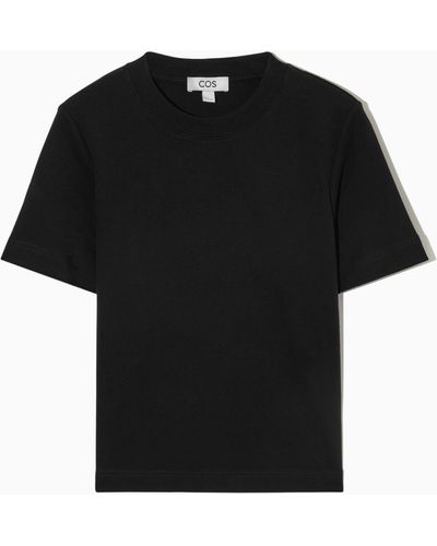 COS Relaxed-fit Floaty T-shirt - Black