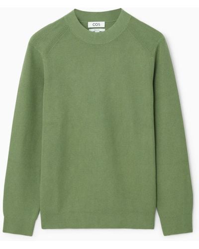 COS Ribbed-knit Sweater - Green