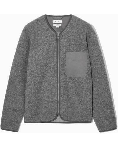 COS Polar Fleece Liner Jacket - Gray