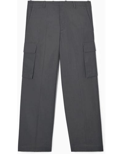 COS Wide-leg Cargo Pants - Gray