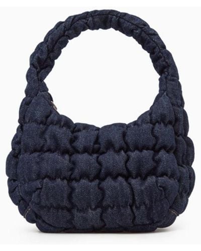 COS Quilted Micro Bag - Blue