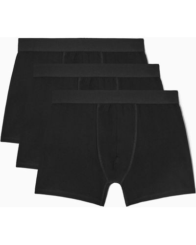 COS 3-pack Long Boxer Briefs - Black