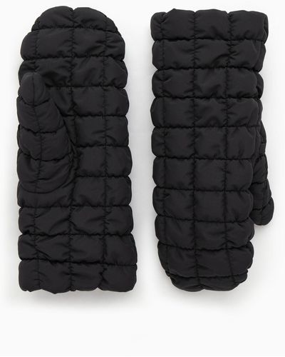 COS Quilted Mittens - Black