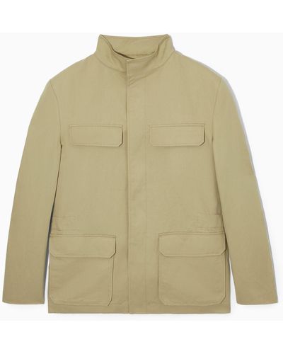 COS Linen Field Jacket - Natural